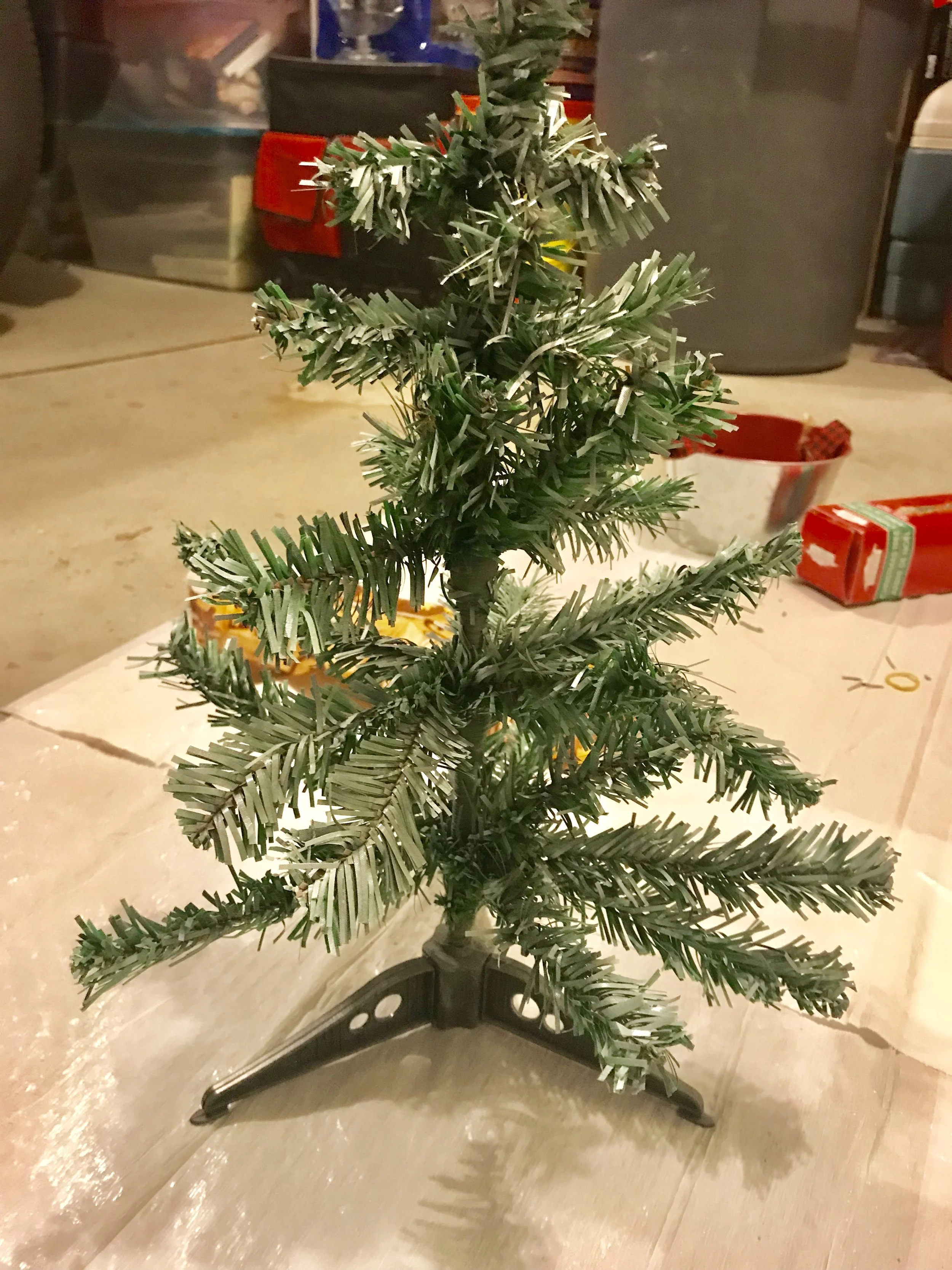 Dollar Store DIY Farmhouse Christmas Tree Legally Crafty Blog